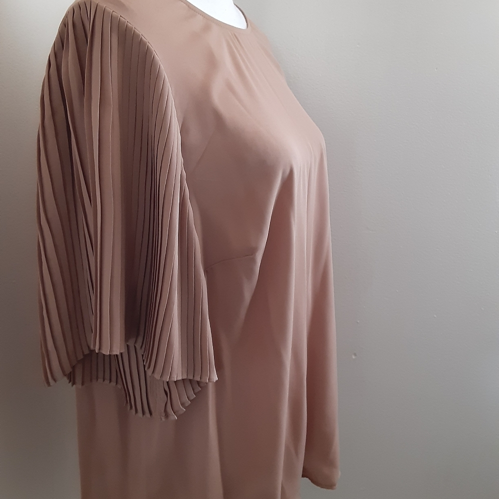 Worthington Womens Crew Neck Short Sleeve Blouse Size OX New $18 - Picture 7 of 16